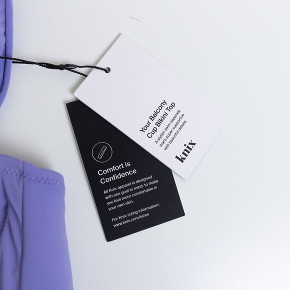 ✨ Knix Balcony Cup Bikini Top Grape Pop Purple - Picture 7 of 8